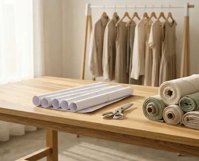 Apparel fabric cutting and design studio